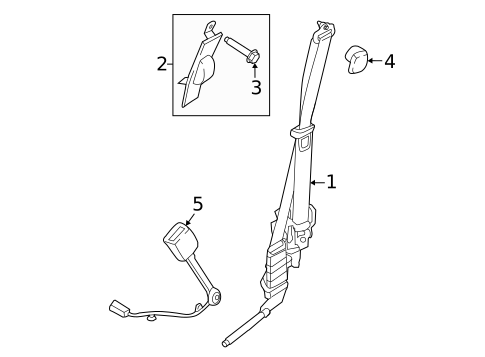 Front Seat Belts for 2025 Ford F-150 #0