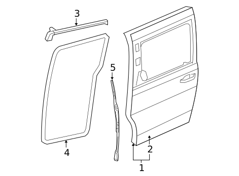 Door & Components for 2019 Dodge Grand Caravan #1