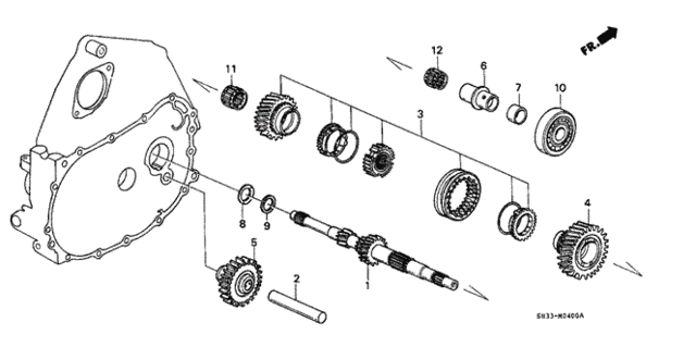 4MT Mainshaft for 1988 Honda Civic #0