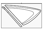 6271050030 - : Quarter Glass for Lexus: LS500, LS500h Image