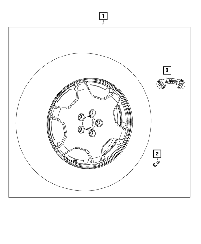 68427540AA - Labels: Temporary Spare Tire Warning Label for Mopar Image image
