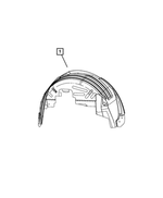 5116276AA - Body Sheet Metal Except Doors: Wheelhouse Shield, Right for Mopar Image