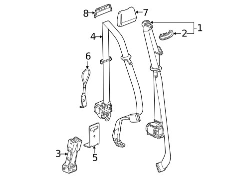 Rear Seat Belts for 2015 Chevrolet Silverado 2500 HD #0