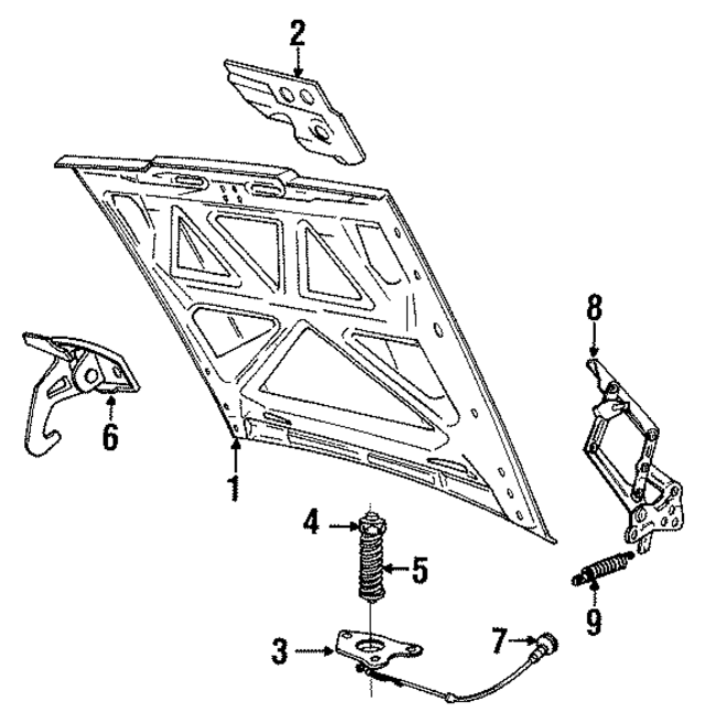 1267382 - : Hinge Spring for Volvo Image