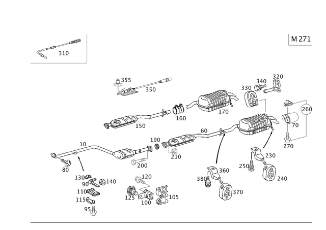 2034902135 - : Exhaust Gas Line for Mercedes-Benz Image
