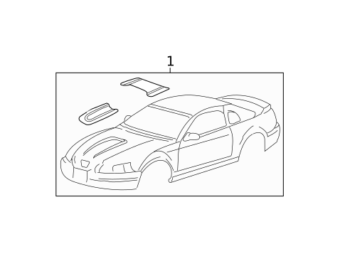 Stripe Tape for 2003 Ford Mustang #0