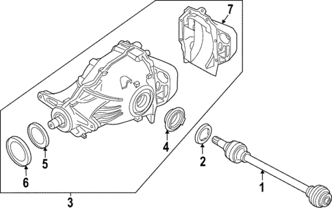 Axle & Differential for 2024 BMW 430i xDrive Gran Coupe #1