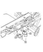 68054453AB - Electrical: Horn And Bracket for Chrysler: 300 | Dodge: Challenger, Charger, Magnum Image