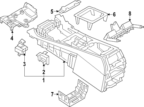 Console for 2021 BMW X6 #2