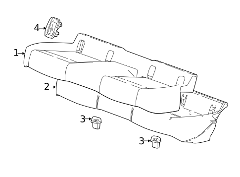 Rear Seat Components for 2019 Buick Regal Sportback #5