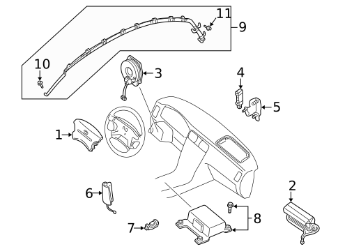 Air Bag Components for 2006 INFINITI Q45 #0