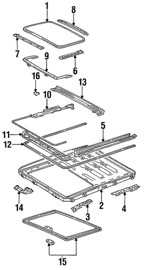 Sunroof for 1992 Lexus ES300 #0