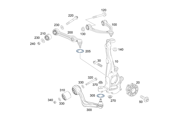 827064 - Front Axle: Nut for Mercedes-Benz Image image