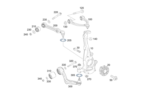 Steering Knuckle and Transverse Control Arm for 2018 Mercedes-Benz GLC63 AMG #0