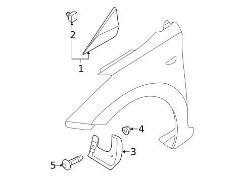 Exterior Trim - Fender for 2013 Hyundai Elantra Coupe #0