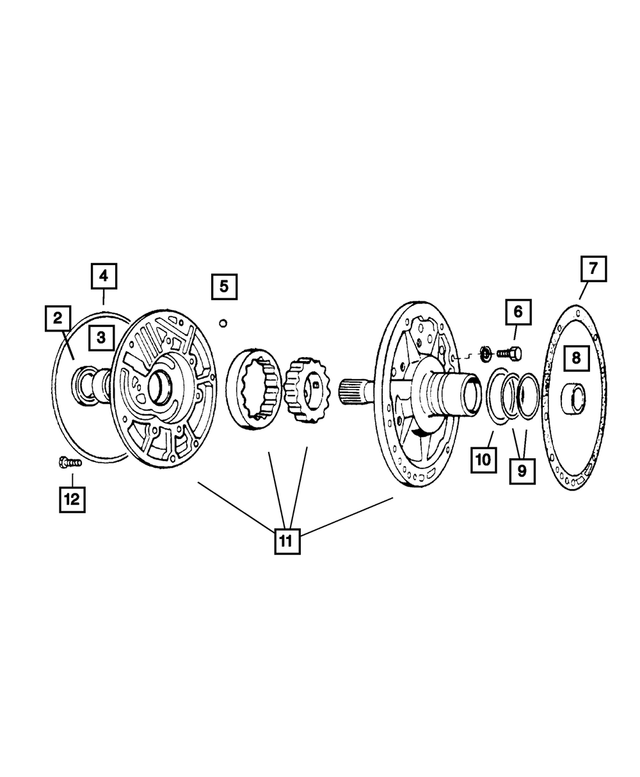 2204709 - Automatic Transmission 4 Speed: Front Pump Housing Seal for Mopar Image