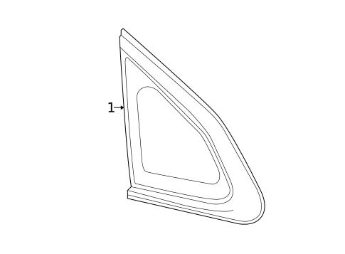Glass & Hardware for 2017 Chevrolet Malibu #0