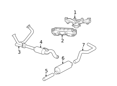 Exhaust Components for 2003 Dodge Dakota #0
