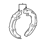 4654006030 - Brakes: Park Brake Shoes for Toyota: Avalon, Camry Image