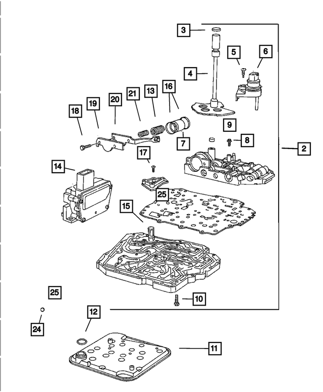 5175226AA - Automatic Transaxle 4 Speed: Manual Valve Lever for Mopar Image image