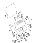 68399523AA - : Lift-Gate Latch, US for Jeep: Renegade Image