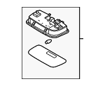 92850L1000MMH - Body: Dome Lamp Assembly for Hyundai Image