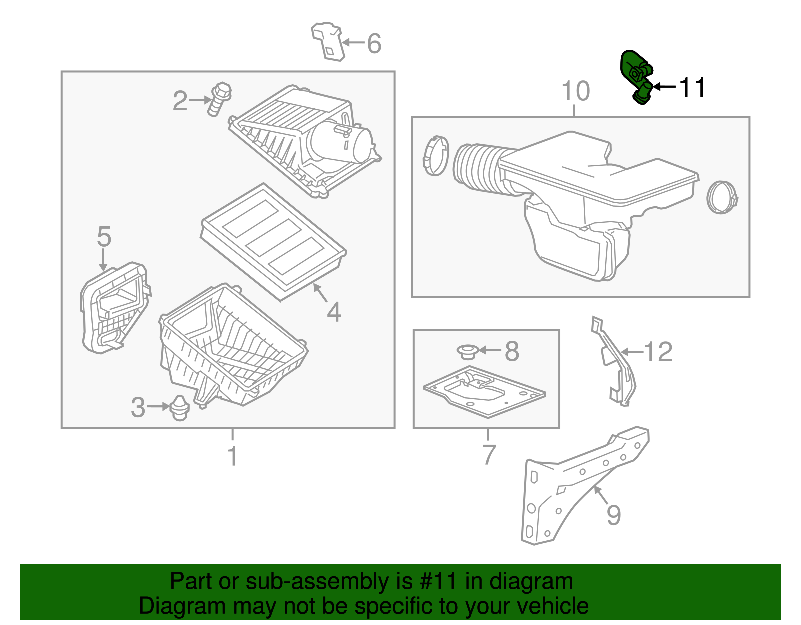 12670792 - 2014-2018 GM - Positive Crankcase Ventilation Tube ...
