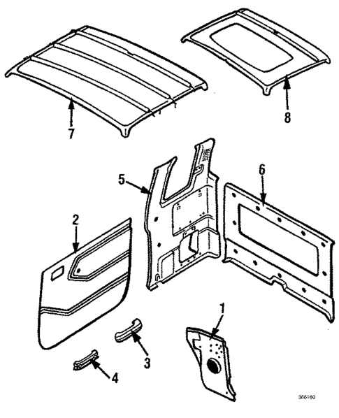 Interior Trim for 1986 Nissan 720 #0