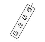 8H0845471A - Body: Windshield Spacer for Audi: A4, A4 Quattro, RS4, S4 Image