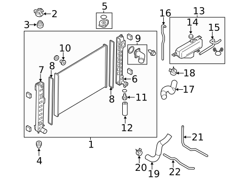 Radiator & Components for 2012 INFINITI M56 #0