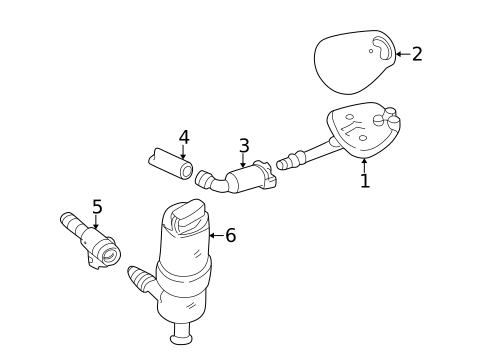 Headlamp Washers/Wipers for 2001 Jaguar XJ8 #0
