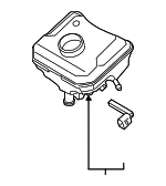 8W0611301 - Body: Reservoir for Audi: A4, A4 allroad, A4 Quattro, A5 Quattro, A5 Sportback, A8 Quattro, Q7, Q8, RS Q8, RS5, RS5 Sportback, RS6 Avant, RS7 Sportback, S4, S5, S5 Sportback, S8, SQ7, SQ8 Image