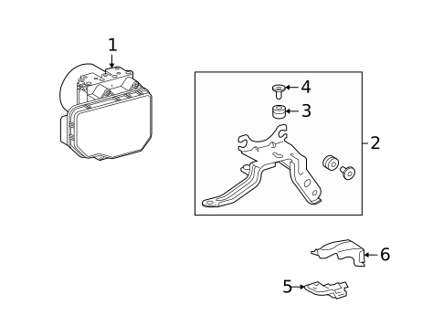 ABS Components for 2009 Toyota Matrix #0