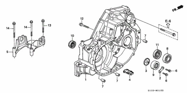 MT Clutch Housing for 2001 Honda CR-V #0