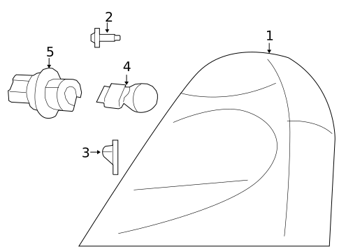 Tail Lamps for 2011 Volkswagen Routan #0