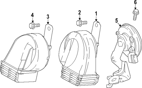 Horn for 2025 Toyota Camry #0