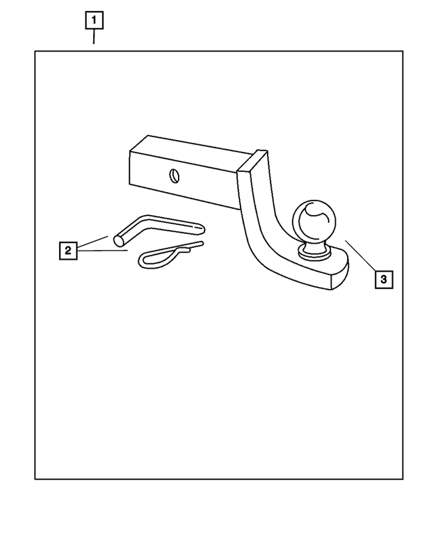 82401103 - : Mopar Ball Trailer Tow for Mopar Image
