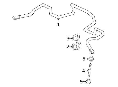 Stabilizer Bar & Components for 1995 Acura Integra #0