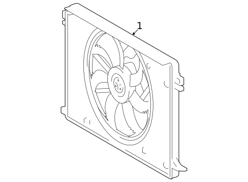 Cooling Fan for 2024 Toyota Sienna #0