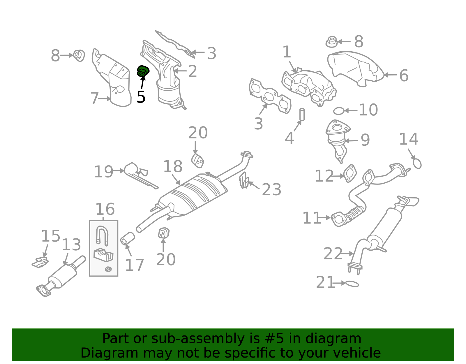 Exhaust Manifold Nut -W701706-S440 | TascaParts.com