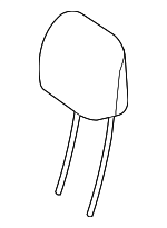 21697014507J75 - Body: Headrest for Mercedes-Benz Image