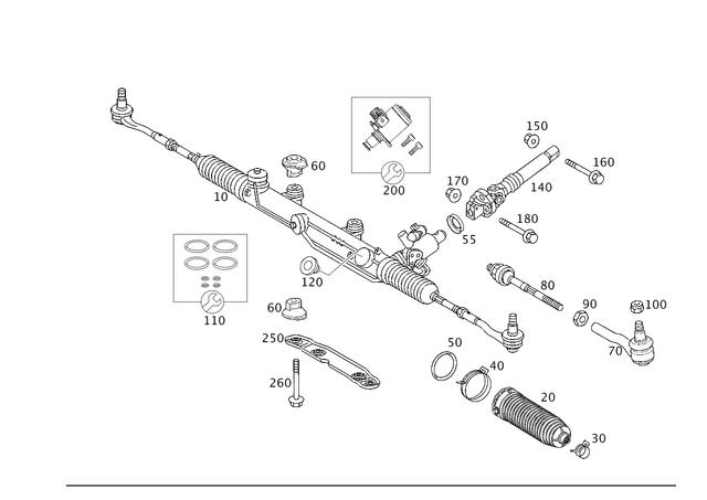2034603600 - Steering: Steering for Mercedes-Benz Image image