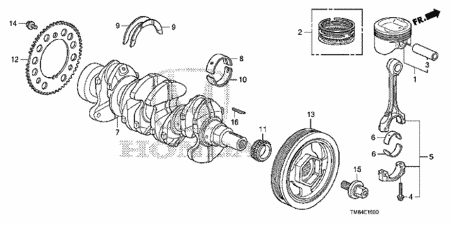 Crankshaft - Piston for 2010 Honda Insight #0