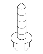 1249204127K - Body: Cowl Grille Screw for Kia: K900, Niro, Niro EV, Rio, Sorento, Soul Image