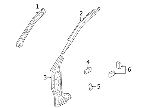 Hinge Pillar for 2011 Suzuki Kizashi #0