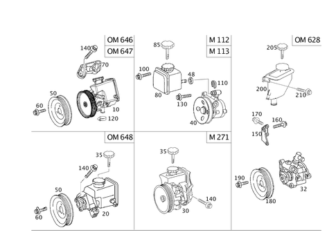 Power Steering Pump for 2006 Mercedes-Benz E320 #0