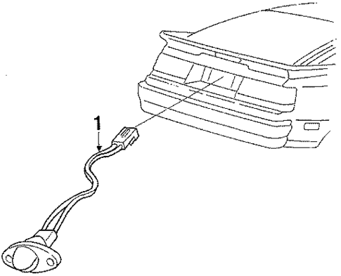License Lamps for 1985 Dodge Daytona #0