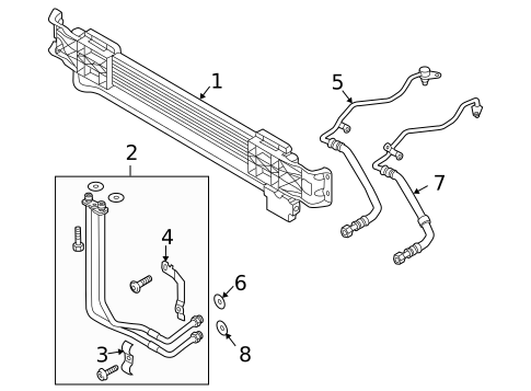 Trans Oil Cooler for 2010 Volkswagen CC #0