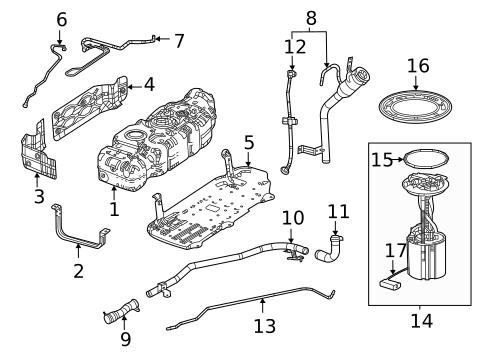 Fuel System Components for 2023 Jeep Grand Wagoneer L #0