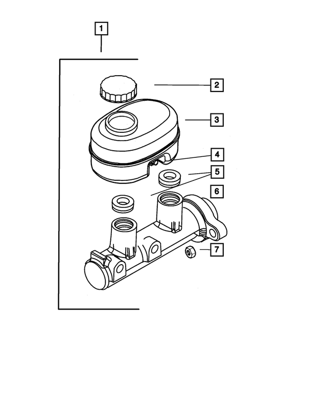5017577AA - Service Brakes: Brake Master Cylinder Reservoir for Mopar Image